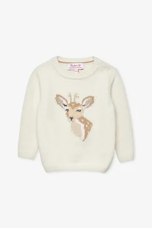 FrenchTrotters Dasher Graphic-Intarsia Wool-Blend Jumper 3-24 Months
