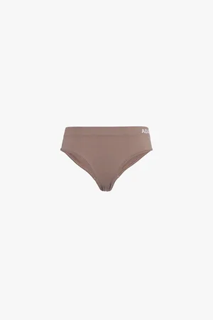 Adanola Womens Seamless Intimate Logo-Waistband Stretch-Woven Briefs