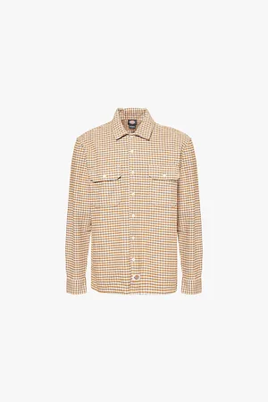Dickies Mens Frenchtown Check-Print Relaxed-Fit Cotton Shirt