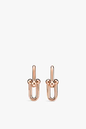 Tiffany & Co. Tiffany Hardwear Medium Link 18ct Rose-Gold Drop Earrings