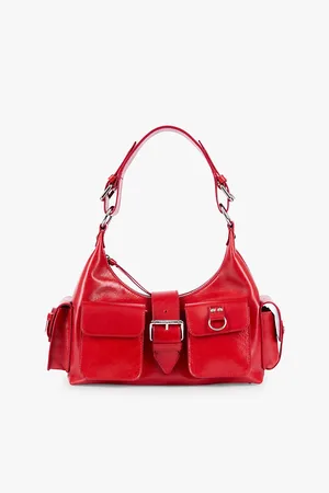 The Kooples Womens Flap-Pocket Leather Shoulder Bag