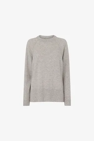 Whistles Womens Ultimate Cashmere Crew-Neck Knitted Jumper