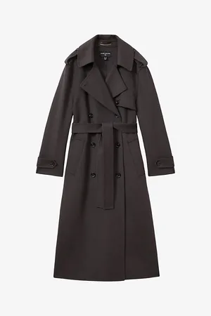 Reiss Womens x Atelier Mabel Double-Face Relaxed-Fit Wool and Cashmere-Blend Trench