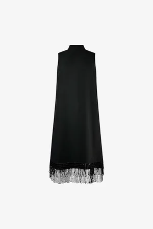 Ro&Zo Womens Bead-Trim Halter Woven Mini Dress