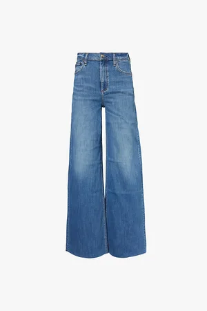 RAG&BONE Womens The Sofie High-Rise Wide-Leg Stretch-Denim Jeans