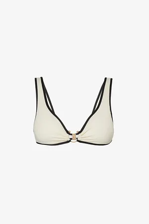 Seafolly Womens Beach Bound Two-Tone Bikini Top