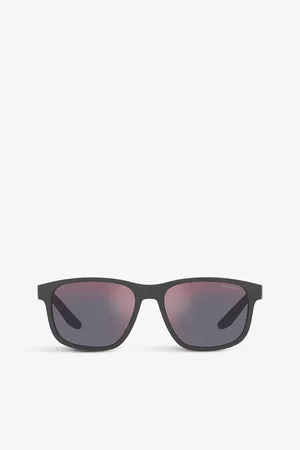 Prada Womens Ps06Ys Solar Butterfly-Frame Acetate Sunglasses