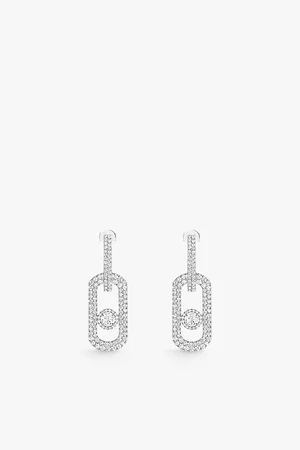 MESSIKA So Move XL Pavé 18ct Yellow-Gold and 2.12ct Diamond Earrings