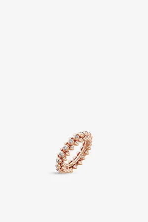 Cartier Clash De 18ct Rose-Gold and 0.53ct Brilliant-Cut Diamond Ring