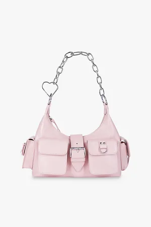 The Kooples Womens Amelia Chain-Handle Leather Shoulder Bag