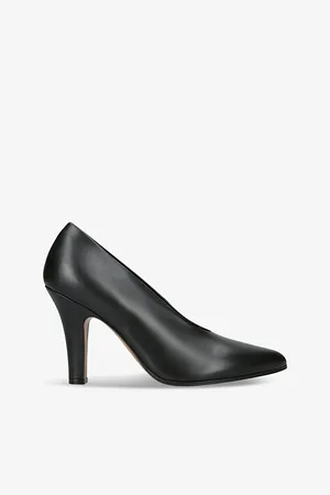The Row Womens Prudens Heeled Leather Courts
