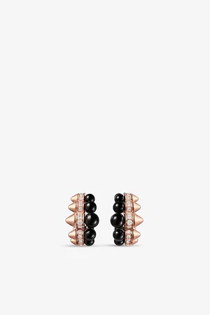 Cartier Clash De 18ct Rose-Gold, 0.85ct Brilliant-Cut Diamond and 13.34ct Onyx Earrings
