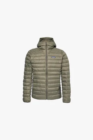 Patagonia Mens Down Sweater Hooded Nylon Ripstop-Down Jacket