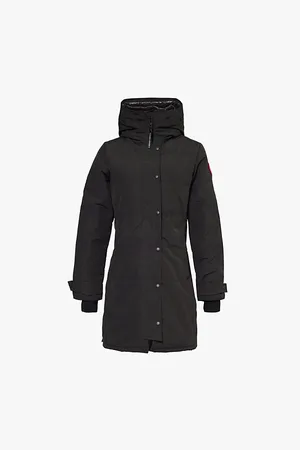 Canada Goose Womens Shelburne Funnel-Neck Woven Parka
