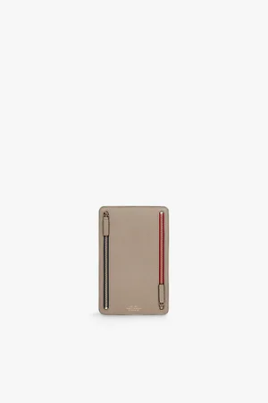 SMYTHSON Panama Zip Crossgrain Leather Currency Case