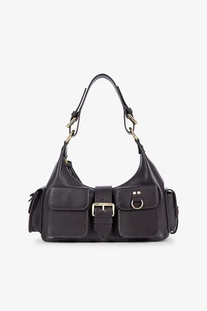 The Kooples Womens Amelia Multi-Pocket Leather Shoulder Bag
