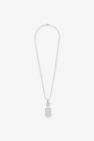 Martine Ali Mens Jax Tag 925 Sterling-Silver Necklace