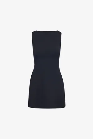 Reformation Womens Nataly Sleeveless Stretch-Organic-Cotton Mini Dress