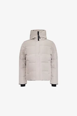Canada Goose Mens Macmillan Funnel-Neck Twill-Down Parka Jacket