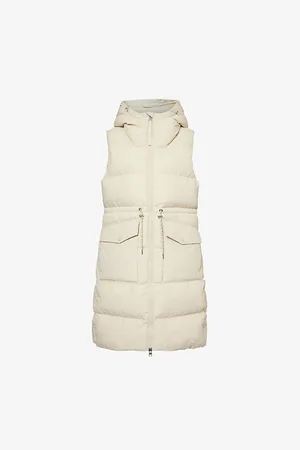 Varley Womens Irving Long Hooded Padded Shell-Down Gilet