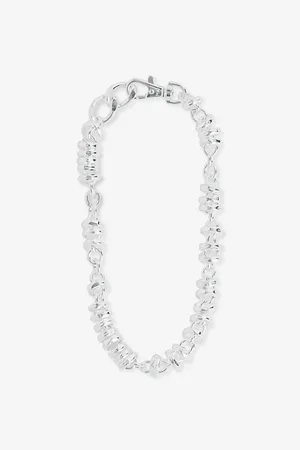 Martine Ali Mens Richie Sterling Silver-Plated Brass Chain Necklace