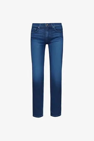 Paige Mens Lennox Tapered-Leg Slim-Fit Stretch-Denim Jeans