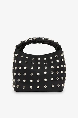 Whistles Womens Luz Studded Woven Top-Handle Bag