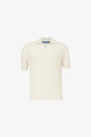 Frescobol Carioca Mens Rino Short-Sleeve Cotton-Knit Polo Shirt
