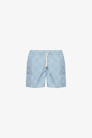 Frescobol Carioca Mens Sport Graphic-Pattern Woven Swim Shorts