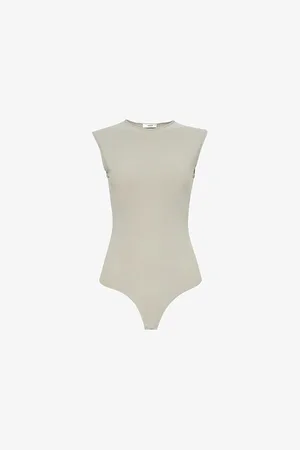 AGOLDE Womens Aura Sleeveless Jersey Bodysuit