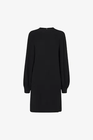 Whistles Womens Cleo Balloon-Sleeve Knitted Shift Dress