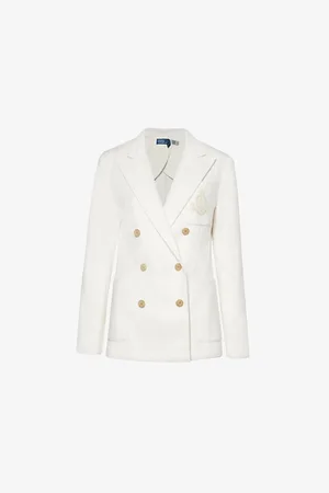 Ralph Lauren Womens Winder Double-Breasted Felt Blazer