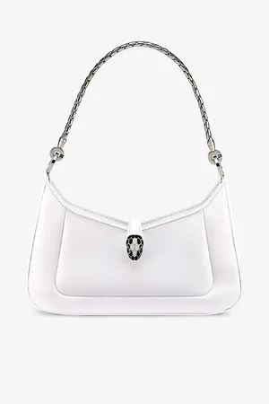 Bvlgari Womens Serpenti Baia Small Leather Shoulder Bag