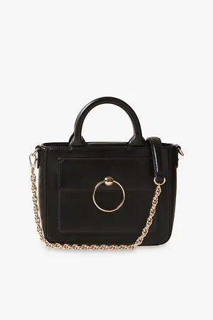 Claudie Pierlot Womens Anouck Large Chain-Strap Leather Cross-Body Bag