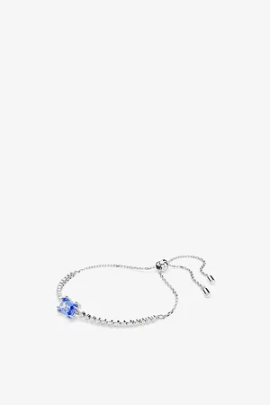 Swarovski Womens Matrix Tennis Rhodium-Plated and Zirconia Bracelet