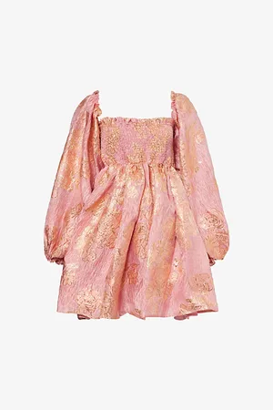 Sister Jane Womens Twilight Flared Woven-Blend Mini Dress