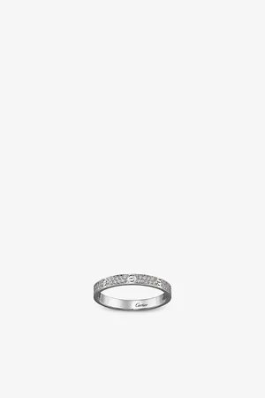 Cartier Love Small 18ct White-Gold and 0.19ct Brilliant-Cut Diamond Wedding Ring