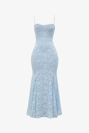 House Of Cb Womens Joan Lace-Up Lace Maxi Dress