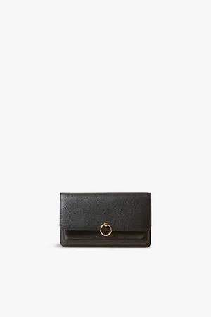 Claudie Pierlot Womens Anouck Large Leather Clutch Bag
