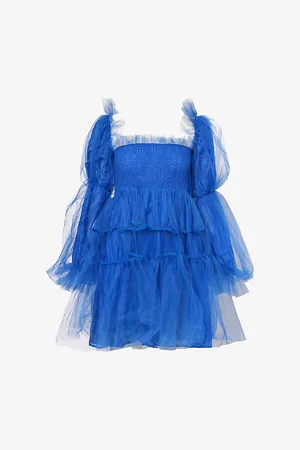 Sister Jane Womens Mystery Long-Sleeve Tulle Mini Dress