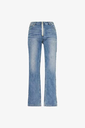 Cole Buxton Mens Jonny Shearling Straight-Le Regular-Fit Denim Jeans