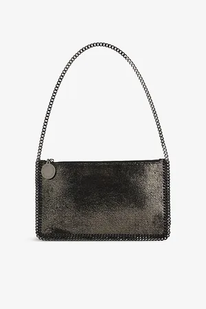 Stella McCartney Womens Falabella Mini Chamois Shoulder Bag