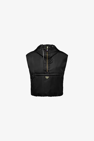 Prada Womens Re-Nylon Brand-Plaque Polyamide Vest