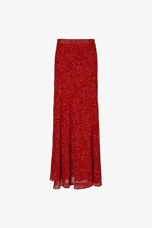 Reformation Womens Bella Floral-Print Woven Maxi Skirt
