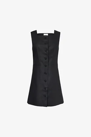POSSE Womens Rio Sleeveless Linen Mini Dress