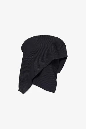 Issey Miyake Womens Vigor Solid Asymmetric Knitted Top