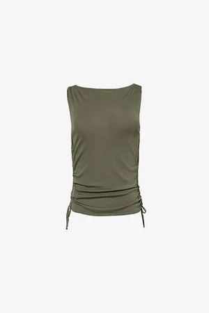 SIR Womens Yolanda Ruched Knitted Top