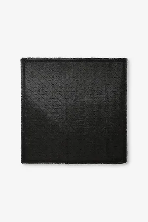 Zadig & Voltaire Womens Glenn Monogram-Jacquard Metallic-Woven Scarf