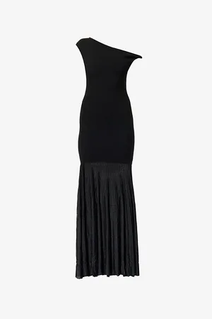 SIR Womens Indigo Twist Sleeveless Stretch-Woven Blend Maxi Dress