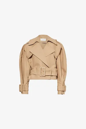 ZIMMERMANN Womens Crush Short Cotton Trench Coat